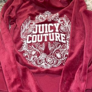Red velvet zip up